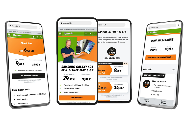 Relaunch für klarmobil.de site geht mit neuem Design