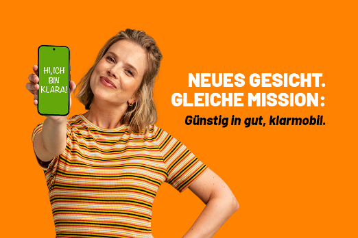 „Na klarmobil“: Mobilfunkdiscounter startet Spot-Offensive mit neuem Logo & Testimonial